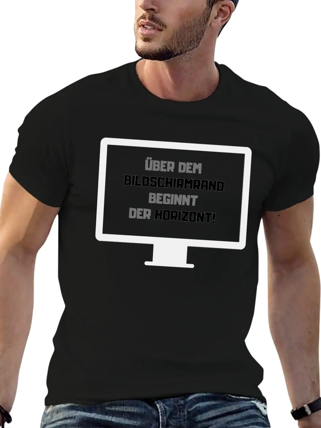 German Saying Horizon Essential Cotton Tee For Daily Outfits – Unisex Style