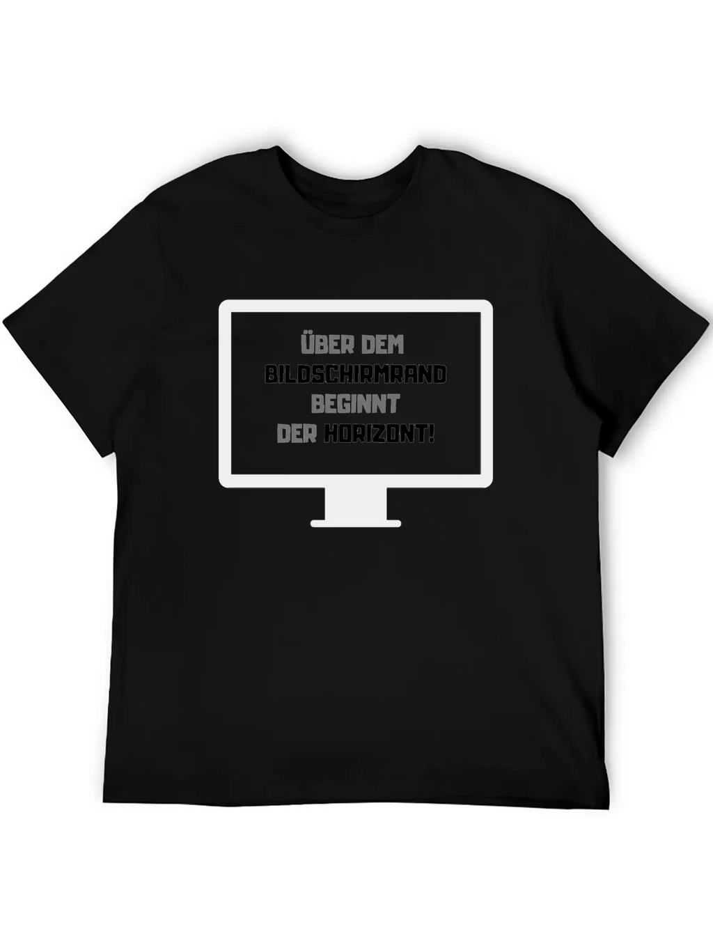 German Saying Horizon Essential Cotton Tee For Daily Outfits – Unisex Style