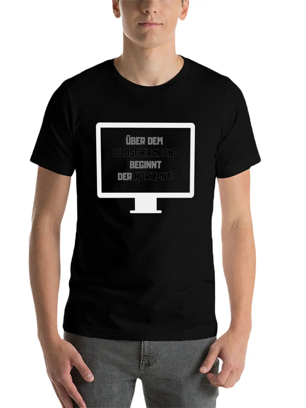 German Saying Horizon Essential Cotton Tee For Daily Outfits – Unisex Style