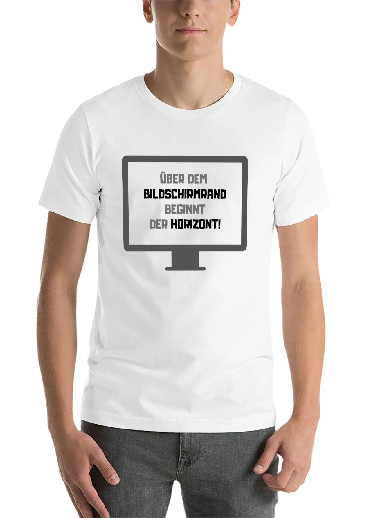 German Saying Horizon Essential Cotton Tee For Daily Outfits – Unisex Style