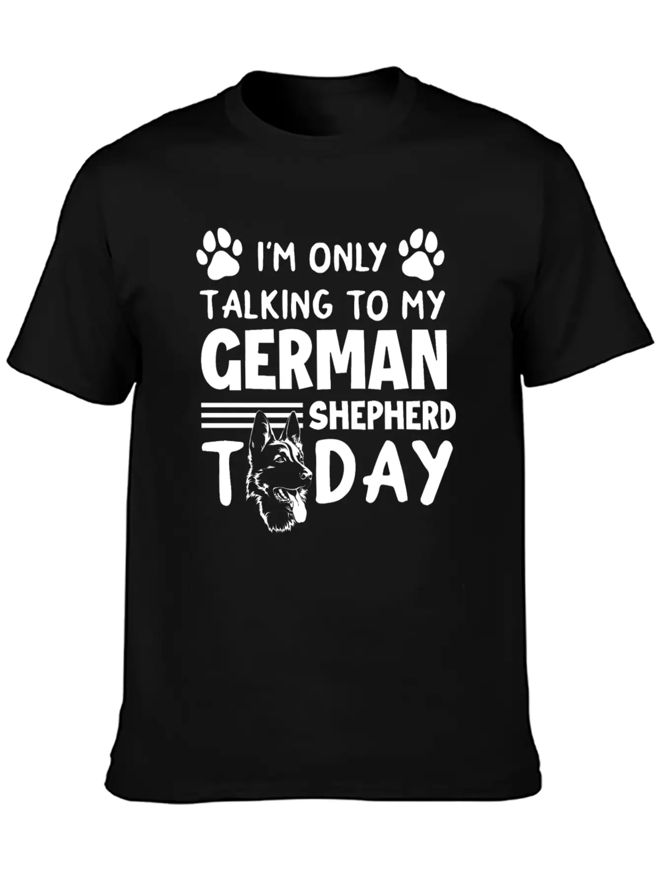 German Shepherd Dog Dog Lover Animal Lover Unisex Short Sleeve Soft Cotton T-Shirt – Casual Everyday Wear