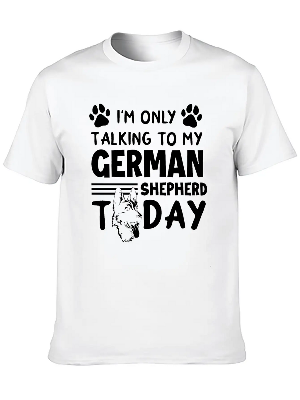 German Shepherd Dog Dog Lover Animal Lover Unisex Short Sleeve Soft Cotton T-Shirt – Casual Everyday Wear