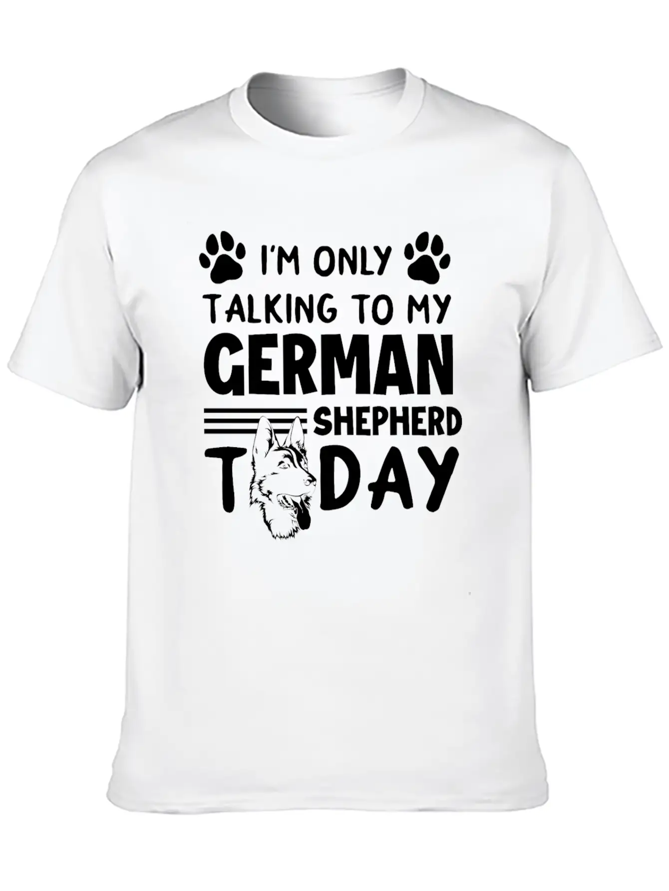 German Shepherd Dog Dog Lover Animal Lover Unisex Short Sleeve Soft Cotton T-Shirt – Casual Everyday Wear