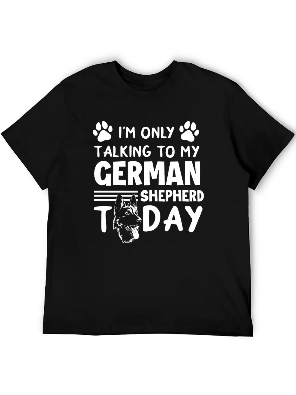 German Shepherd Dog Dog Lover Animal Lover Unisex Short Sleeve Soft Cotton T-Shirt – Casual Everyday Wear