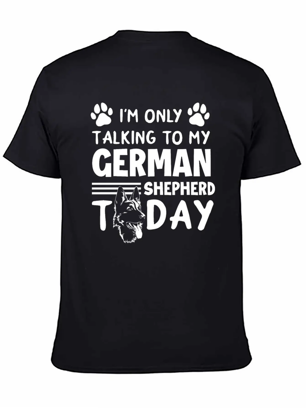 German Shepherd Dog Dog Lover Animal Lover Unisex Short Sleeve Soft Cotton T-Shirt – Casual Everyday Wear