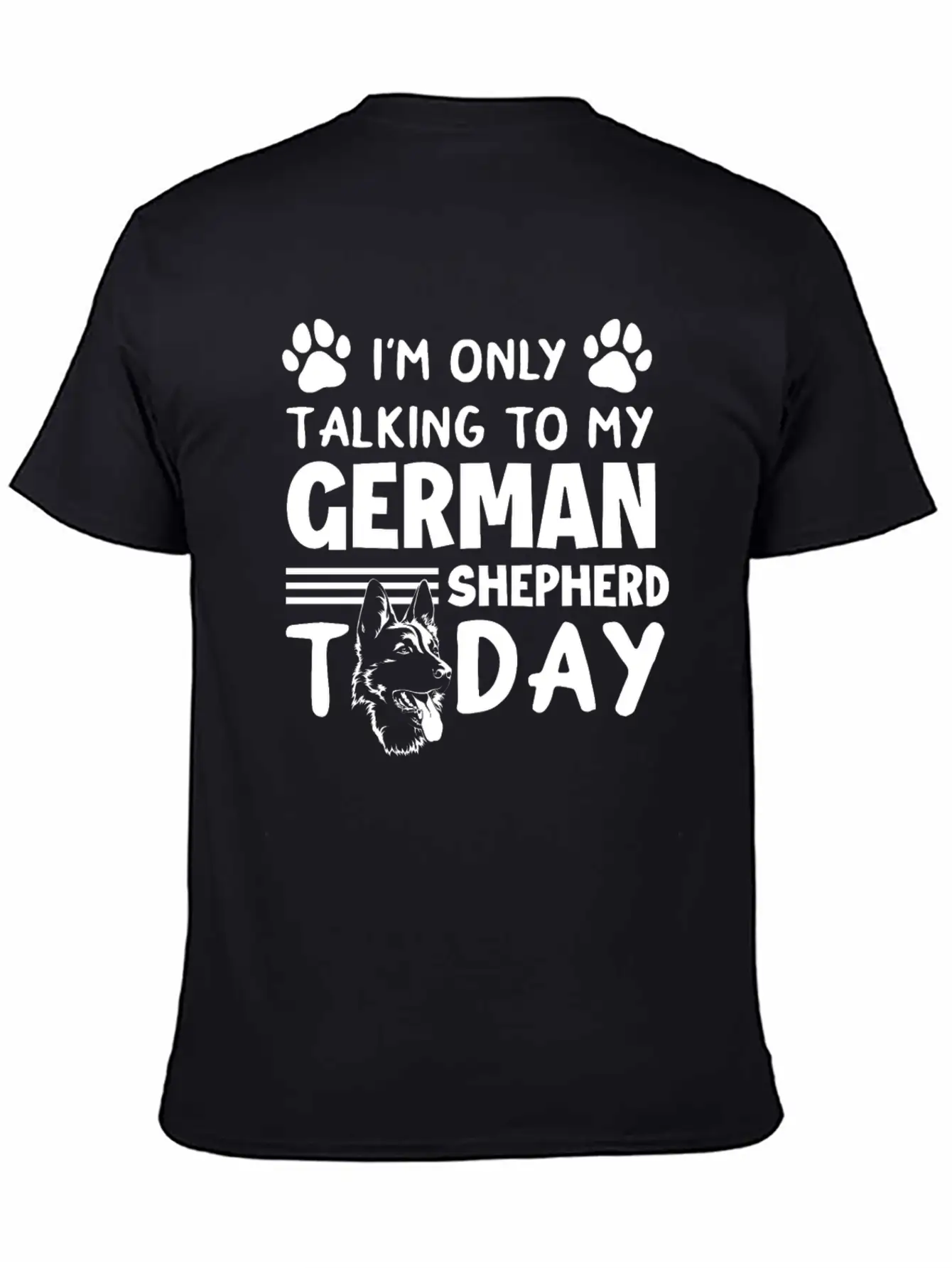 German Shepherd Dog Dog Lover Animal Lover Unisex Short Sleeve Soft Cotton T-Shirt – Casual Everyday Wear