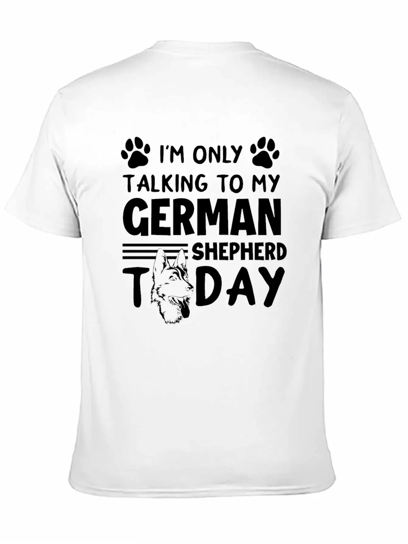 German Shepherd Dog Dog Lover Animal Lover Unisex Short Sleeve Soft Cotton T-Shirt – Casual Everyday Wear