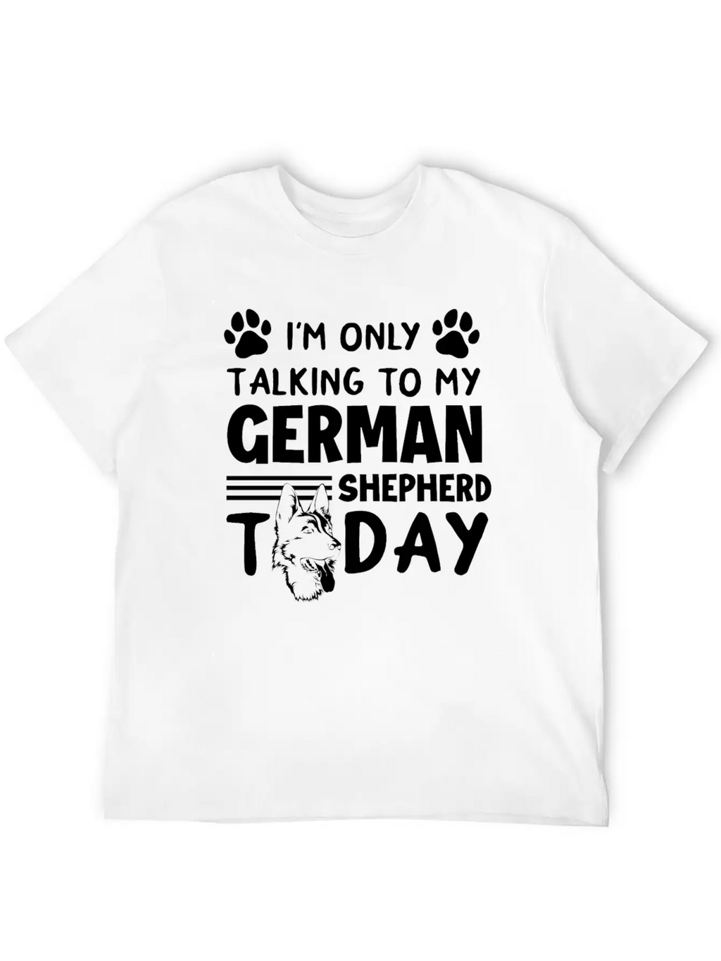 German Shepherd Dog Dog Lover Animal Lover Unisex Short Sleeve Soft Cotton T-Shirt – Casual Everyday Wear