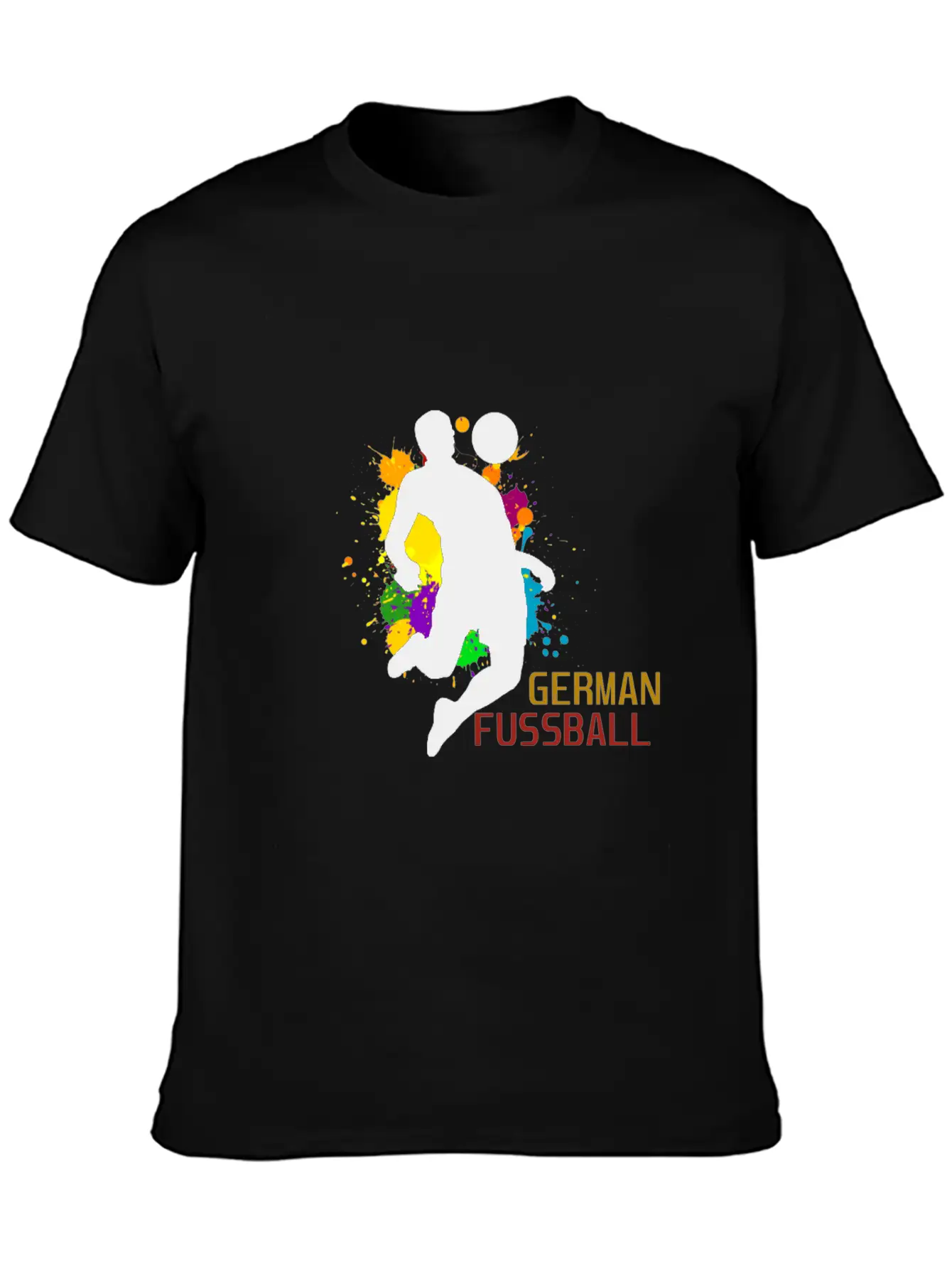 (Germany Flag Scratch) Unisex Short Sleeve Soft Cotton T-Shirt – Casual Everyday Wear