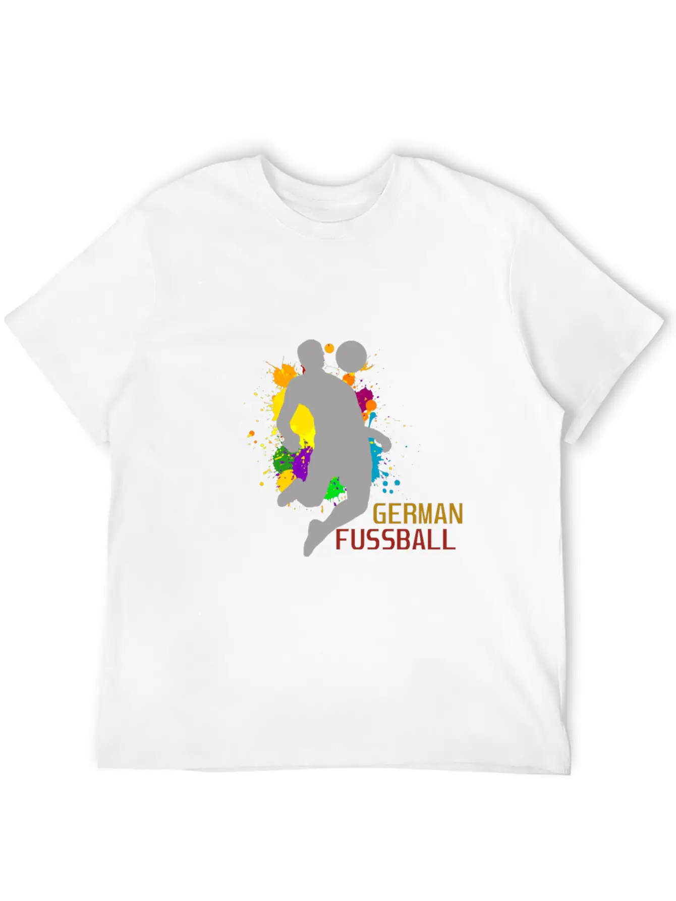 (Germany Flag Scratch) Unisex Short Sleeve Soft Cotton T-Shirt – Casual Everyday Wear