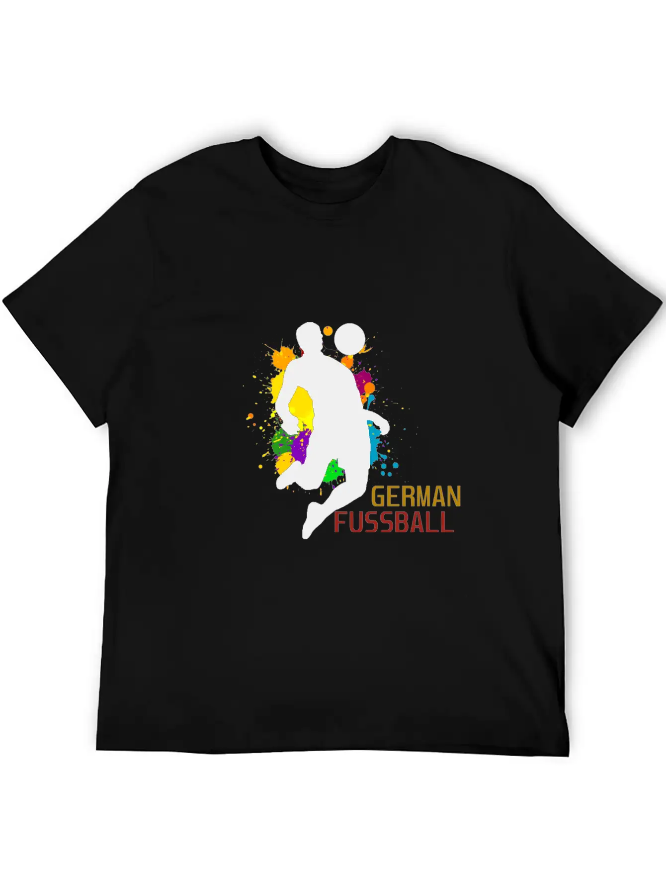 (Germany Flag Scratch) Unisex Short Sleeve Soft Cotton T-Shirt – Casual Everyday Wear