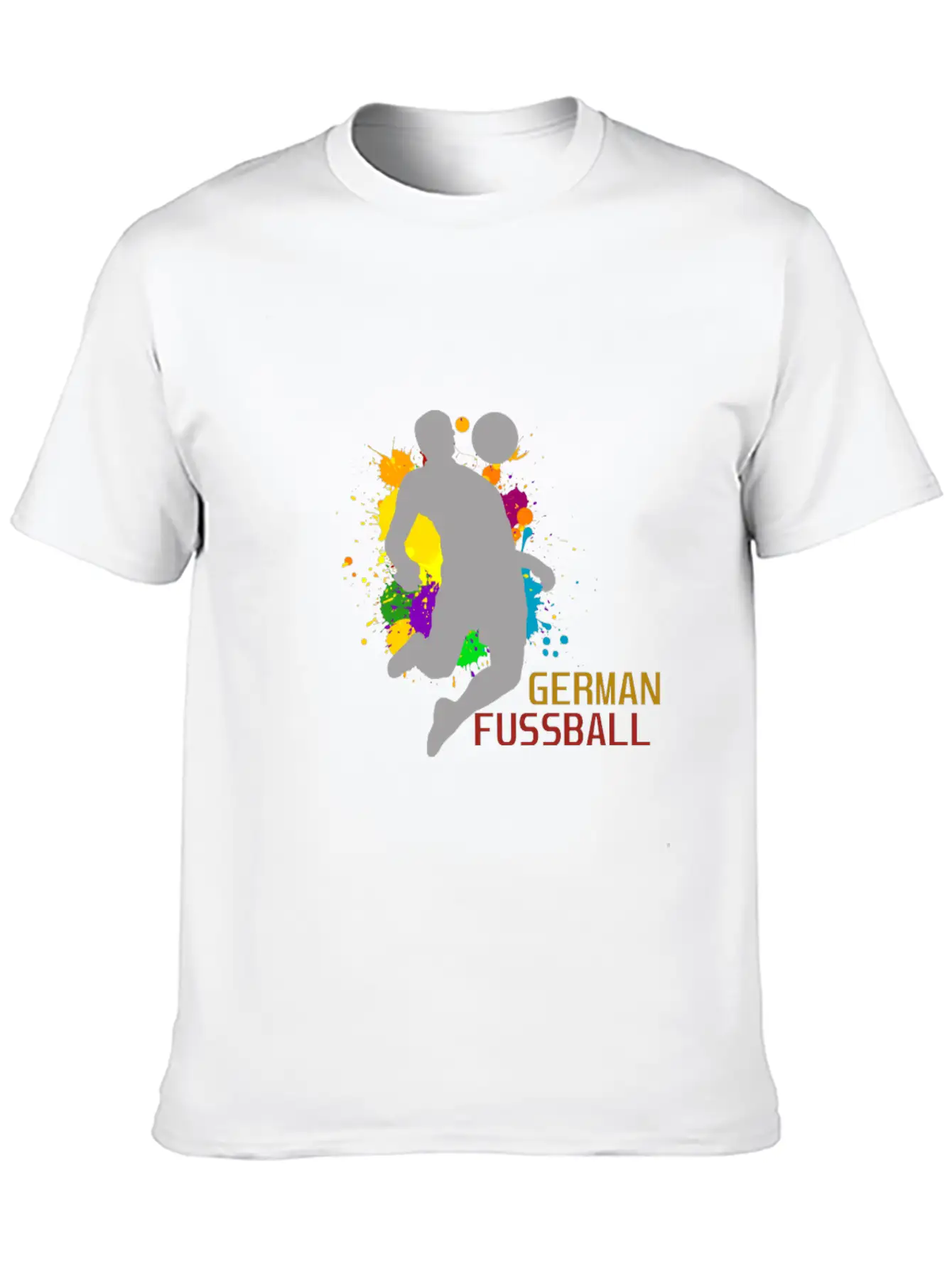 (Germany Flag Scratch) Unisex Short Sleeve Soft Cotton T-Shirt – Casual Everyday Wear