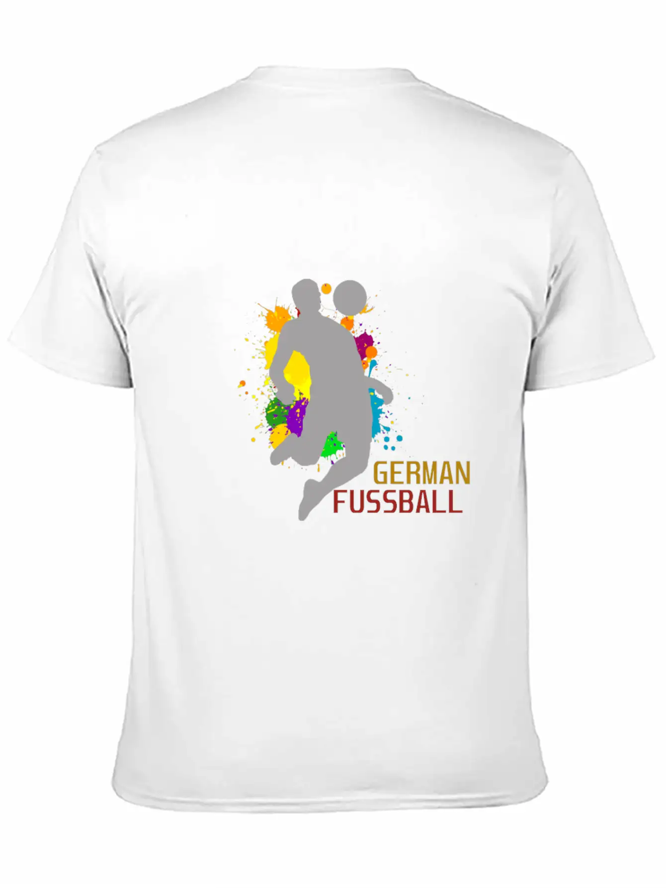 (Germany Flag Scratch) Unisex Short Sleeve Soft Cotton T-Shirt – Casual Everyday Wear