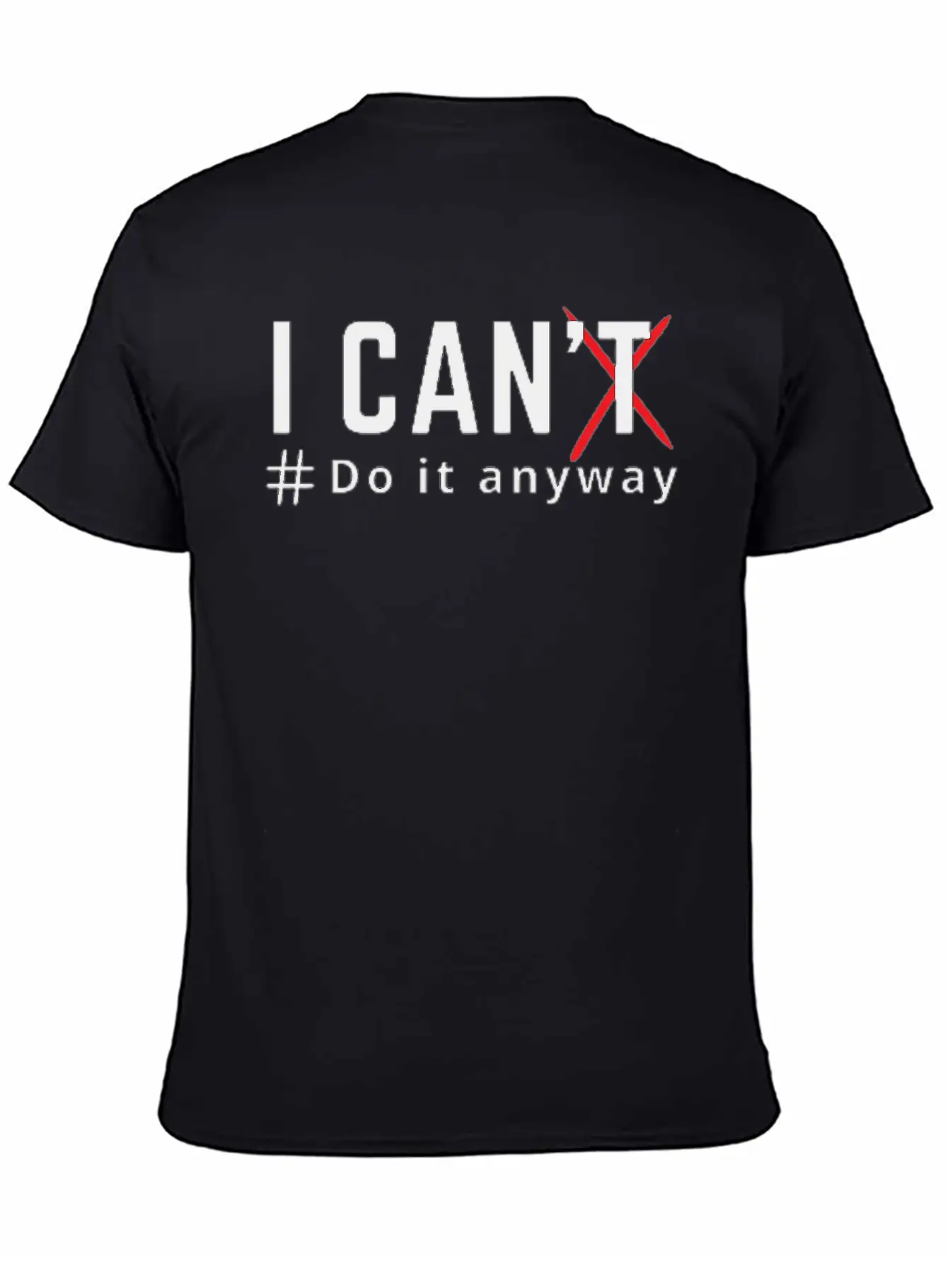 Get Over Atychiphobia- I Can Do It Anyway Casual Graphic T-Shirt – Simple And Comfortable Daily Wear