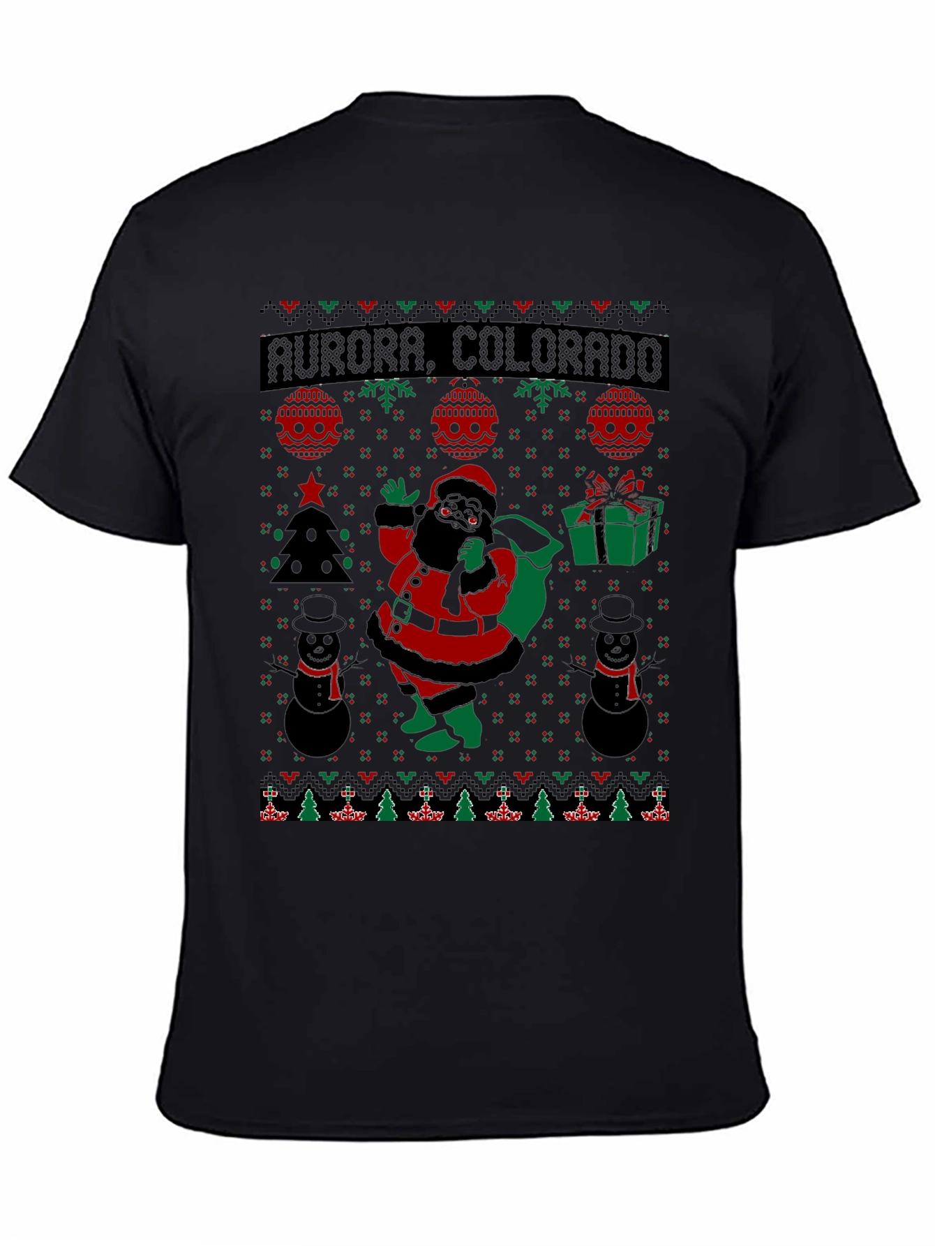 Aurora Colorado Ugly Christmas T-Shirt