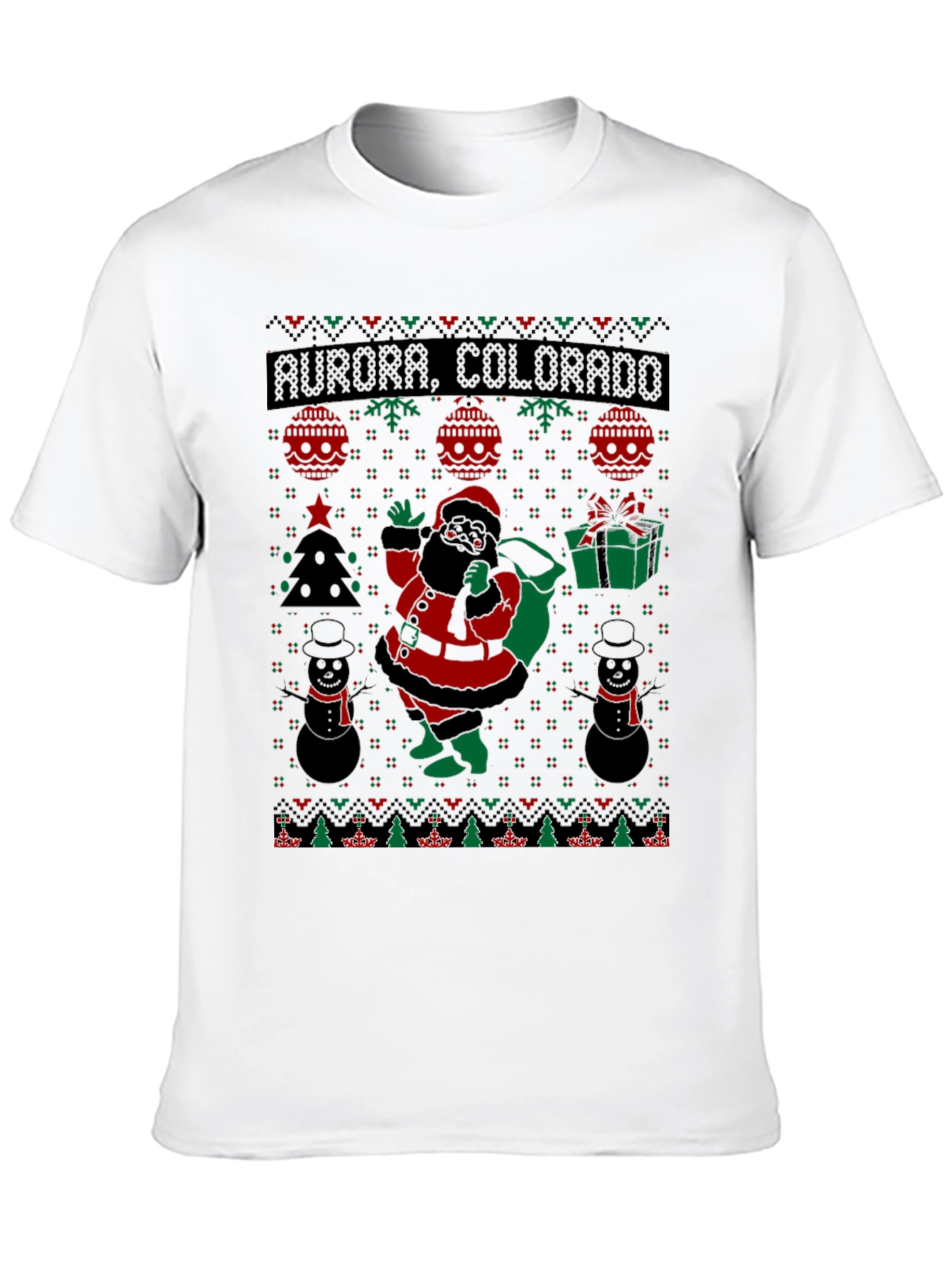 Aurora Colorado Ugly Christmas T-Shirt