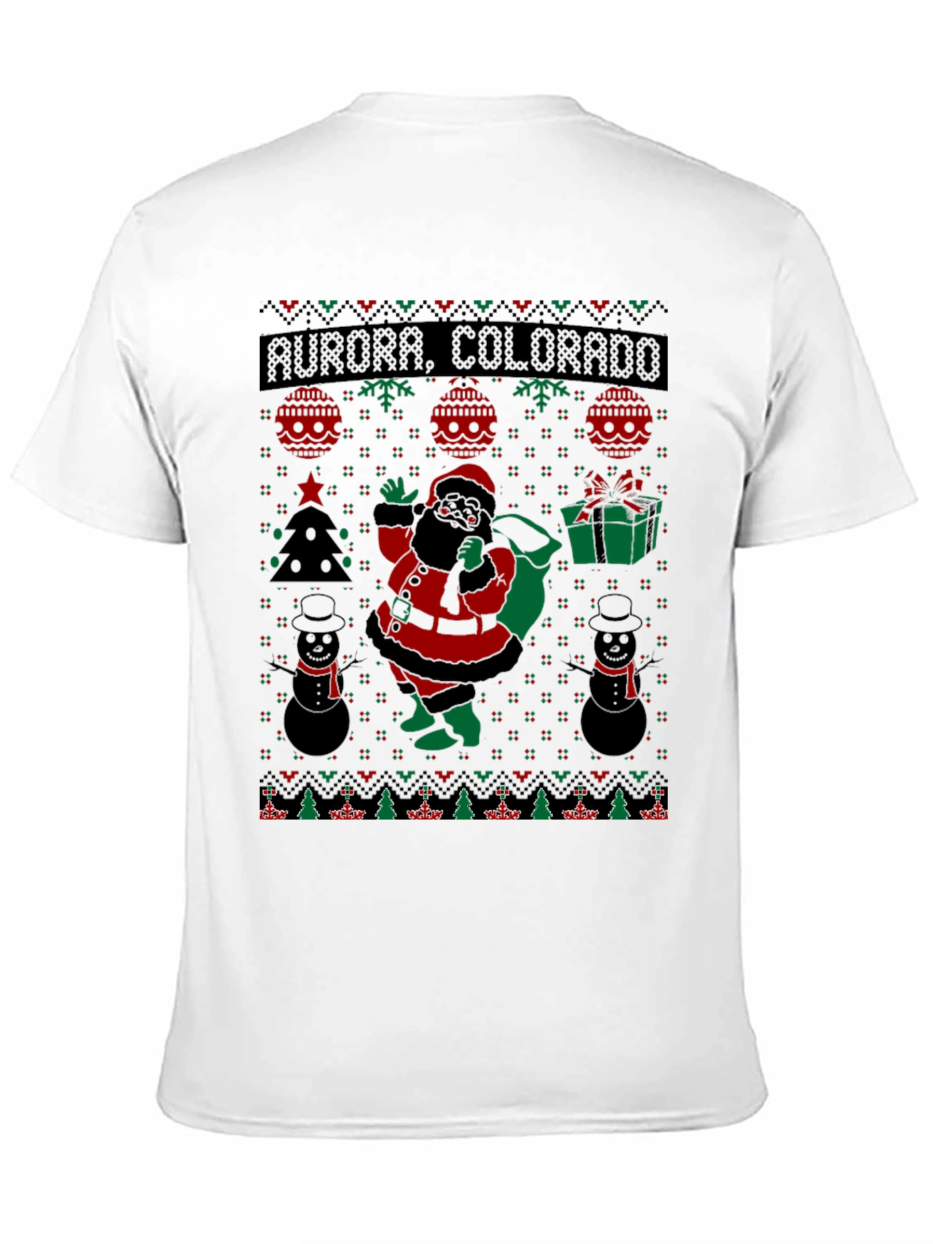 Aurora Colorado Ugly Christmas T-Shirt