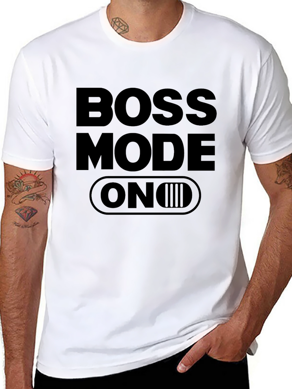 Boss Mode ON Black T-Shirt