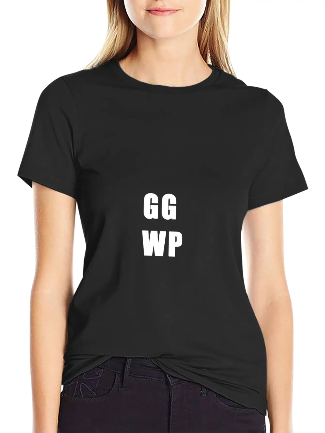 GG WP Weiss Unisex Casual T-Shirt – Clean Design For Daily Comfort