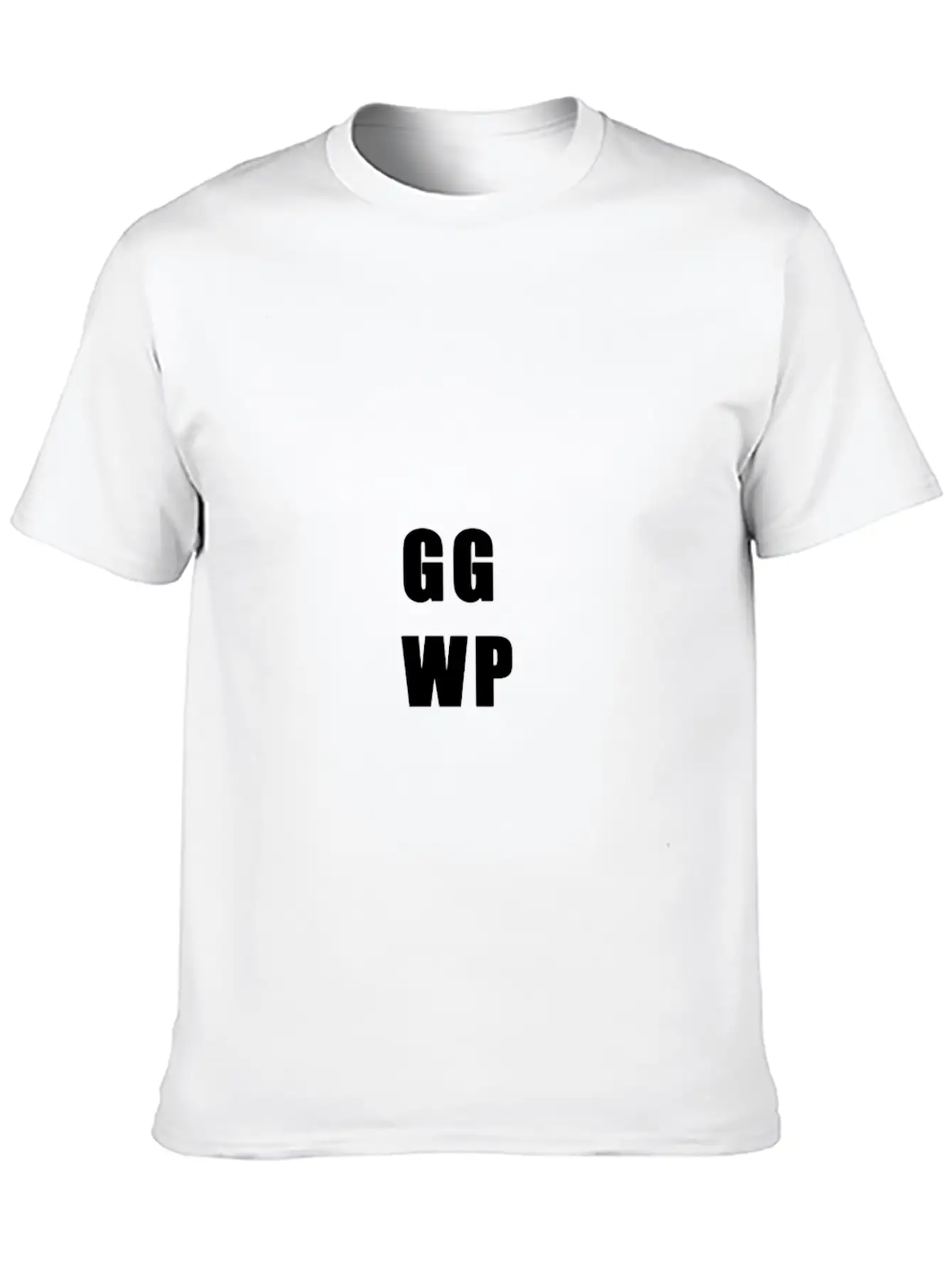 GG WP Weiss Unisex Casual T-Shirt – Clean Design For Daily Comfort