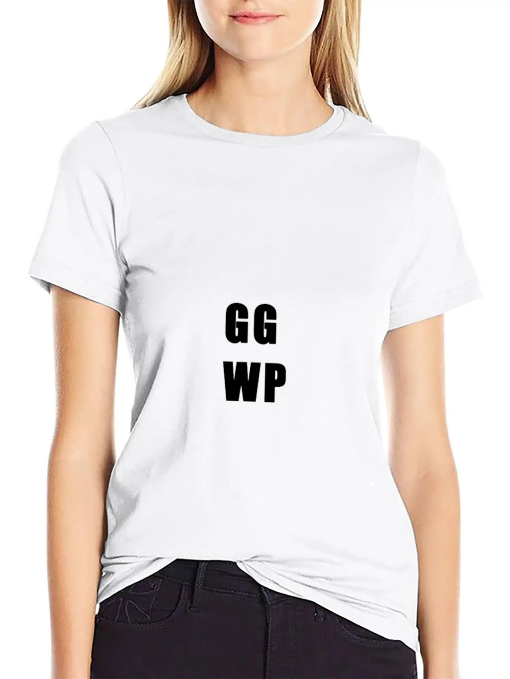 GG WP Weiss Unisex Casual T-Shirt – Clean Design For Daily Comfort