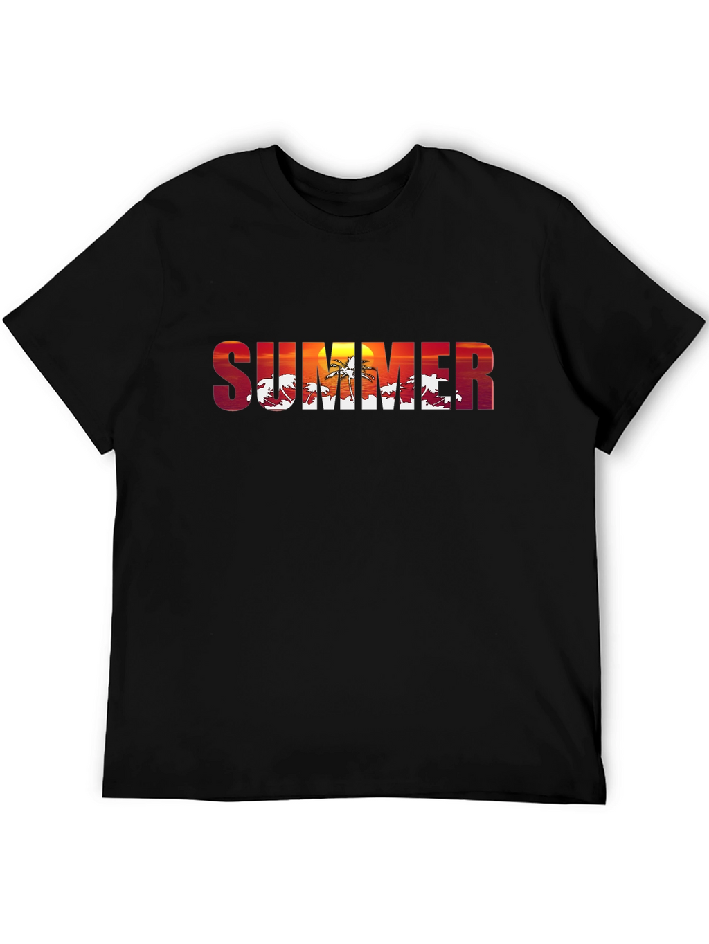 Summer Sunset Graphic T-Shirt - Tropical Vibes