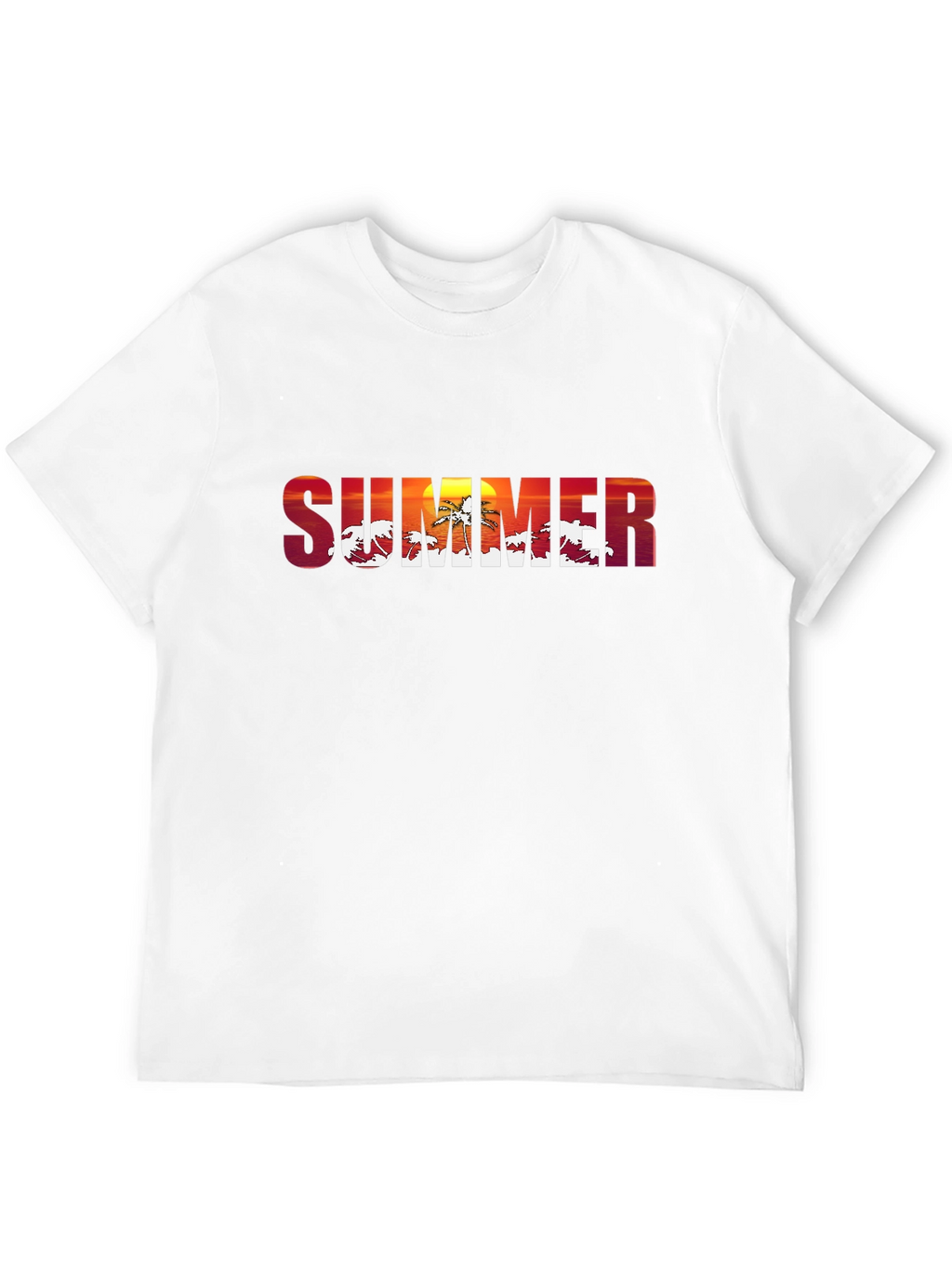 Summer Sunset Graphic T-Shirt - Tropical Vibes