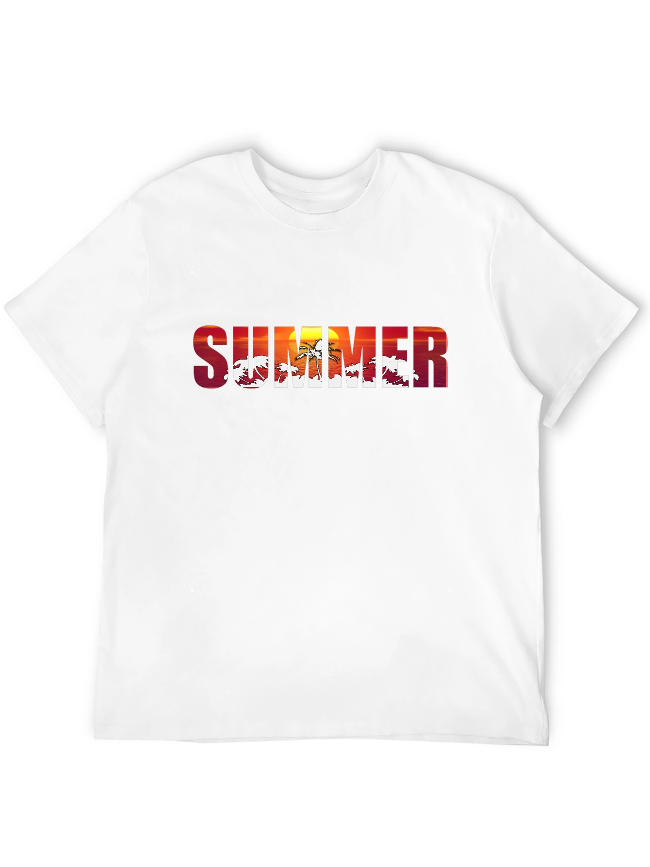 Summer Sunset Graphic T-Shirt - Tropical Vibes