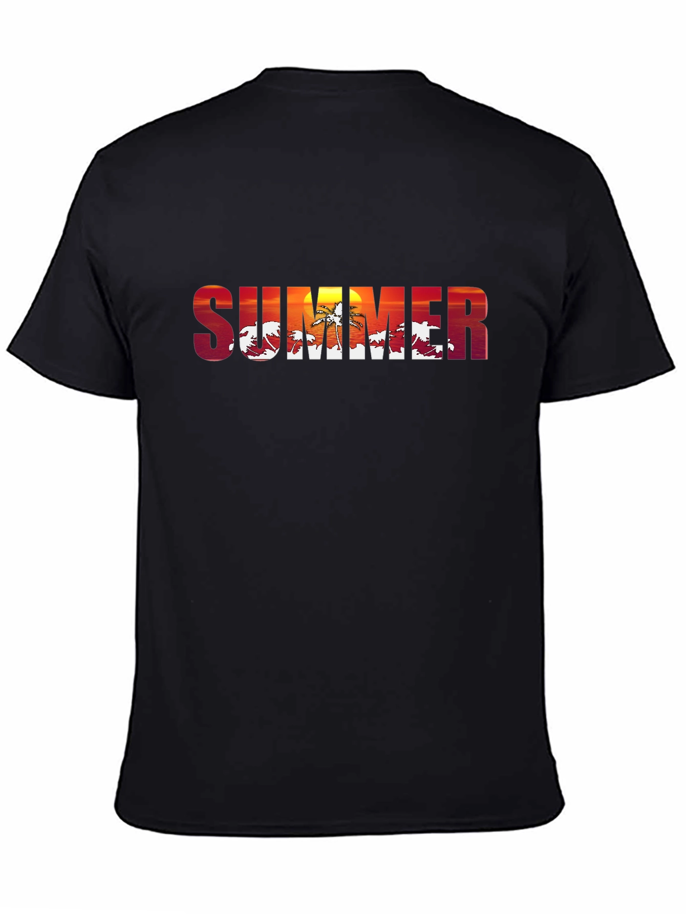 Summer Sunset Graphic T-Shirt - Tropical Vibes