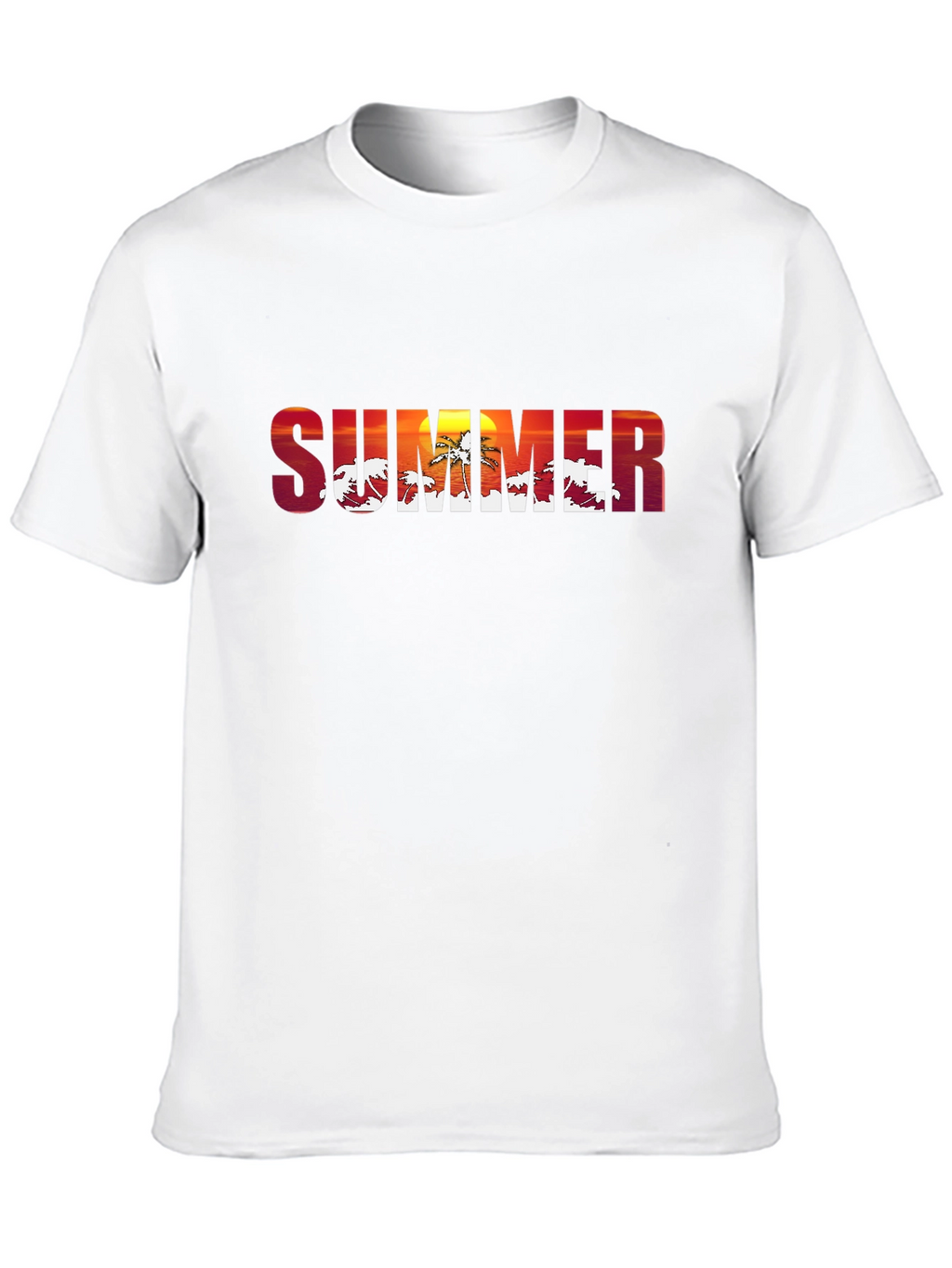 Summer Sunset Graphic T-Shirt - Tropical Vibes