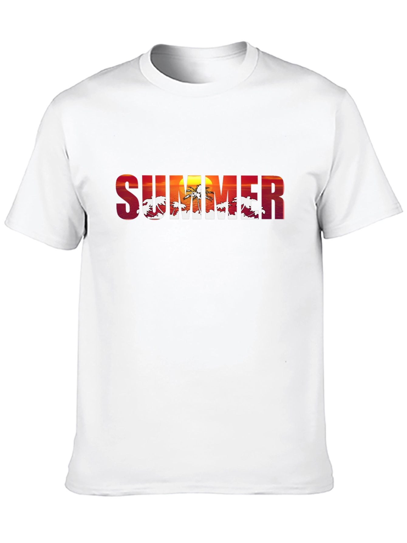 Summer Sunset Graphic T-Shirt - Tropical Vibes