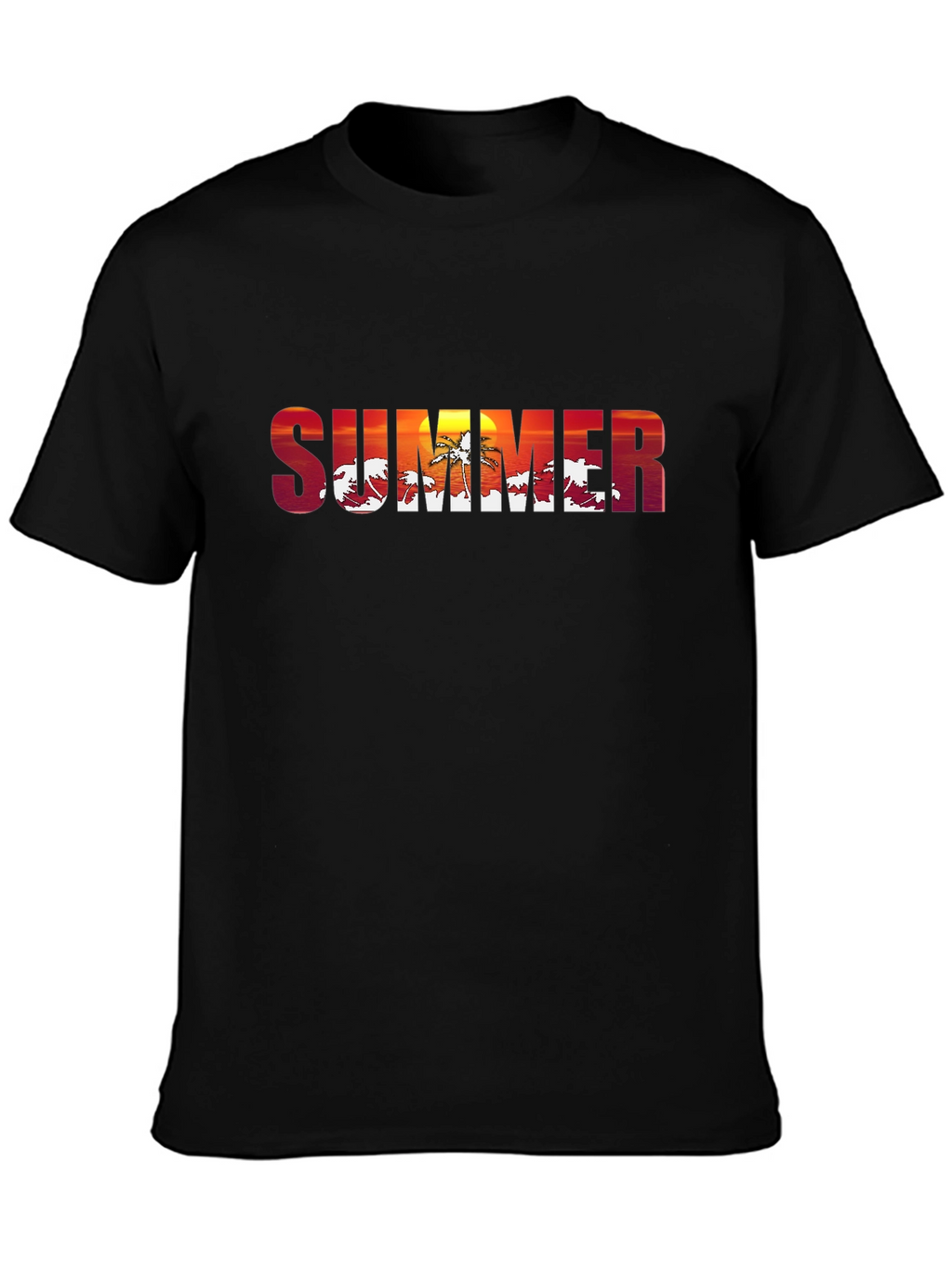 Summer Sunset Graphic T-Shirt - Tropical Vibes