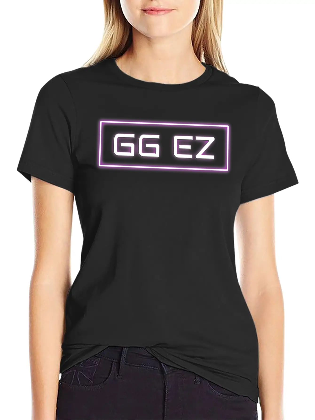 GGEZ Neon Pink Classic Fit Graphic Tee For Daily Comfort – Unisex Cotton Shirt