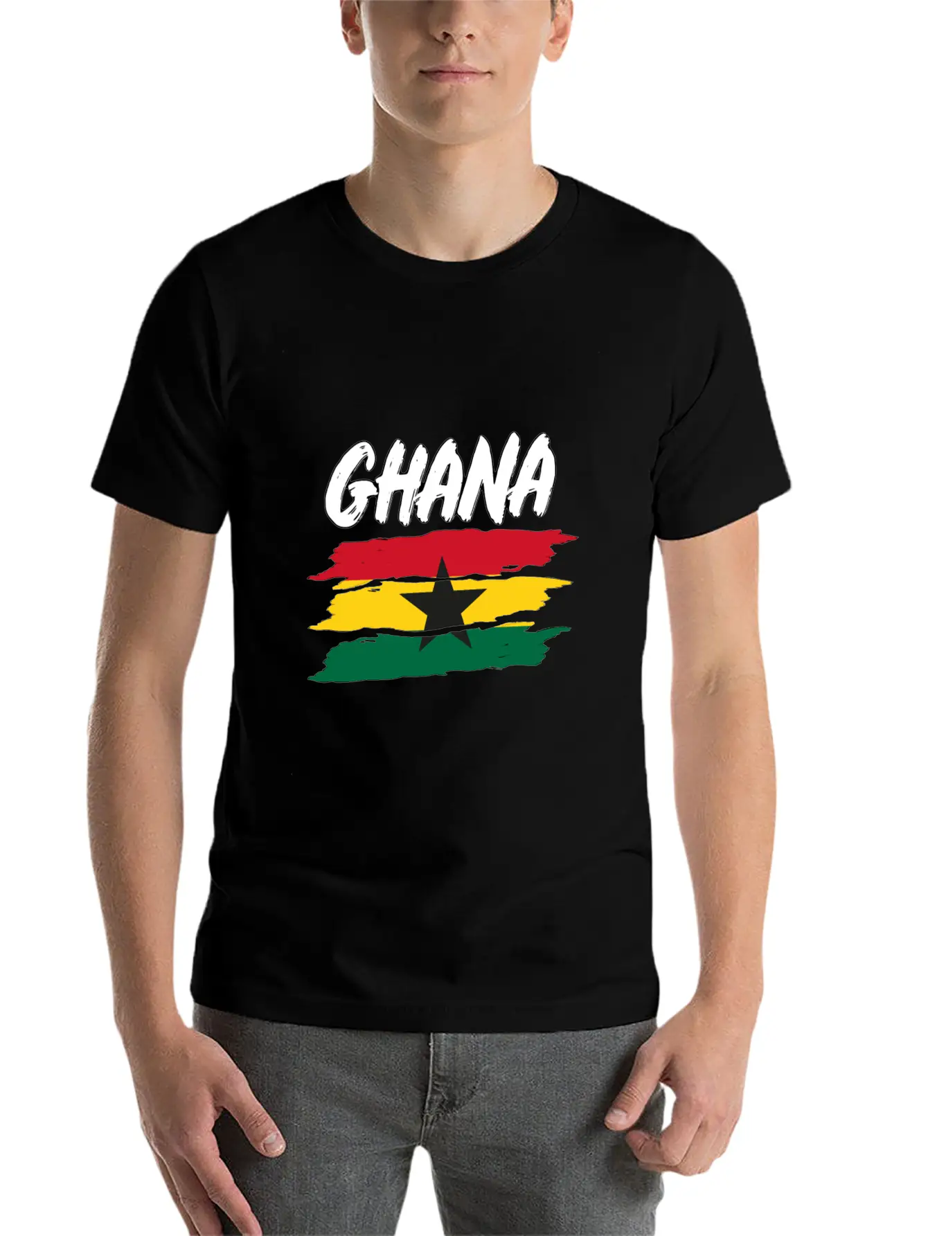 Ghana Flag Africa Ghanaian Flag Tee Gift Tee Classic Fit Graphic Tee For Daily Comfort – Unisex Cotton Shirt