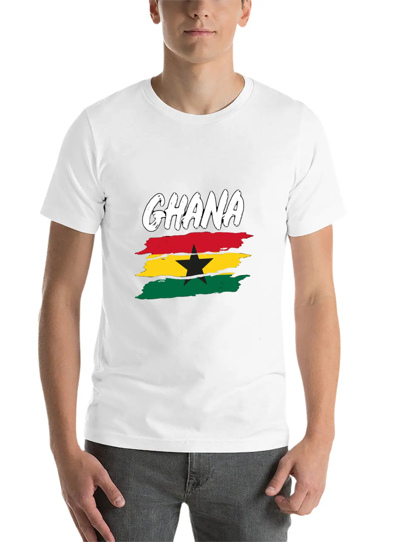 Ghana Flag Africa Ghanaian Flag Tee Gift Tee Classic Fit Graphic Tee For Daily Comfort – Unisex Cotton Shirt