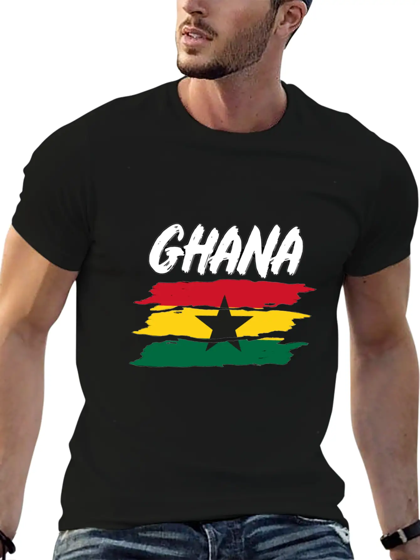Ghana Flag Africa Ghanaian Flag Tee Gift Tee Classic Fit Graphic Tee For Daily Comfort – Unisex Cotton Shirt