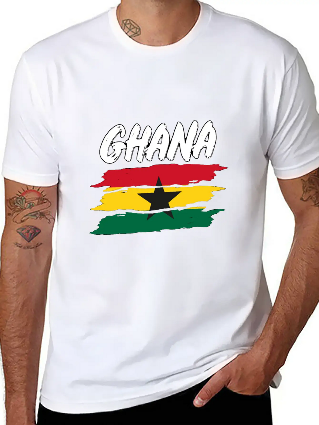 Ghana Flag Africa Ghanaian Flag Tee Gift Tee Classic Fit Graphic Tee For Daily Comfort – Unisex Cotton Shirt