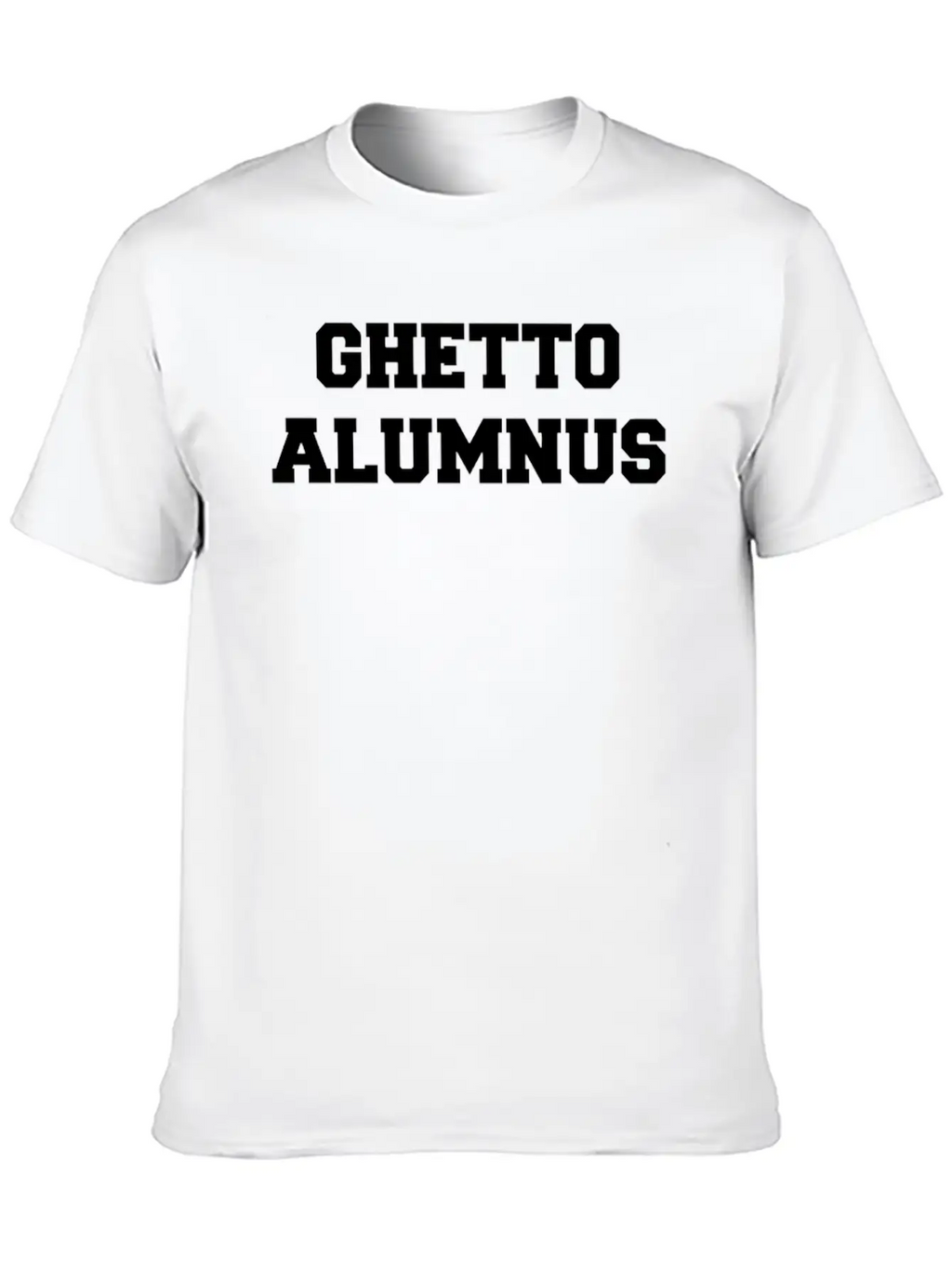 Ghetto Alumnus Commemorative Unisex Short Sleeve Soft Cotton T-Shirt – Casual Everyday Wear