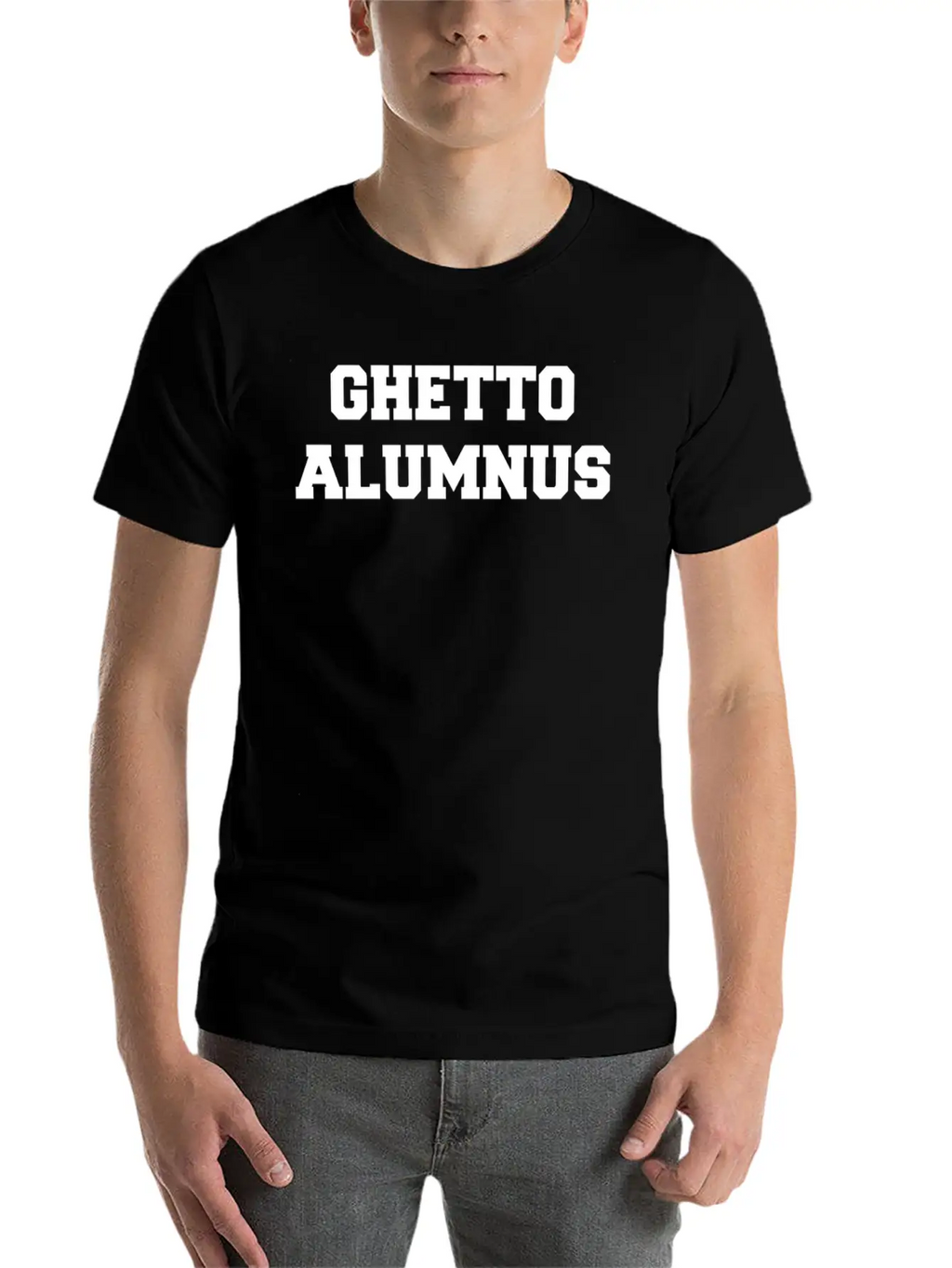 Ghetto Alumnus Commemorative Unisex Short Sleeve Soft Cotton T-Shirt – Casual Everyday Wear