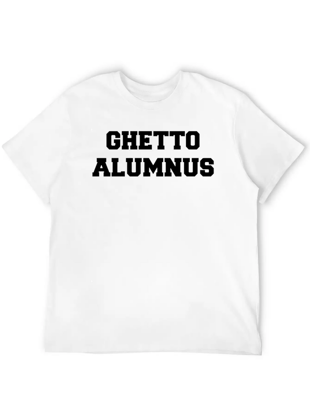 Ghetto Alumnus Commemorative Unisex Short Sleeve Soft Cotton T-Shirt – Casual Everyday Wear