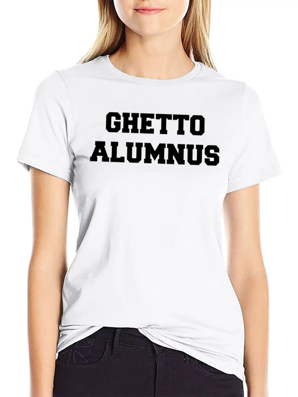 Ghetto Alumnus Commemorative Unisex Short Sleeve Soft Cotton T-Shirt – Casual Everyday Wear
