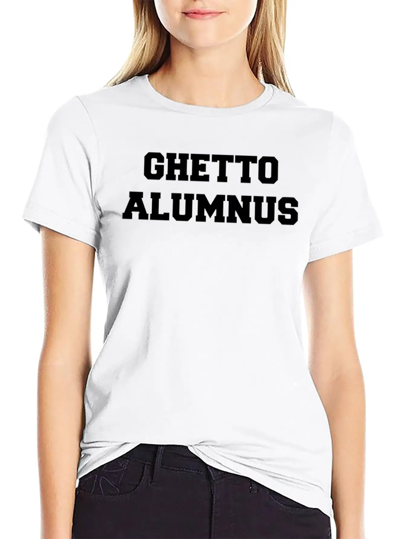 Ghetto Alumnus Commemorative Unisex Short Sleeve Soft Cotton T-Shirt – Casual Everyday Wear