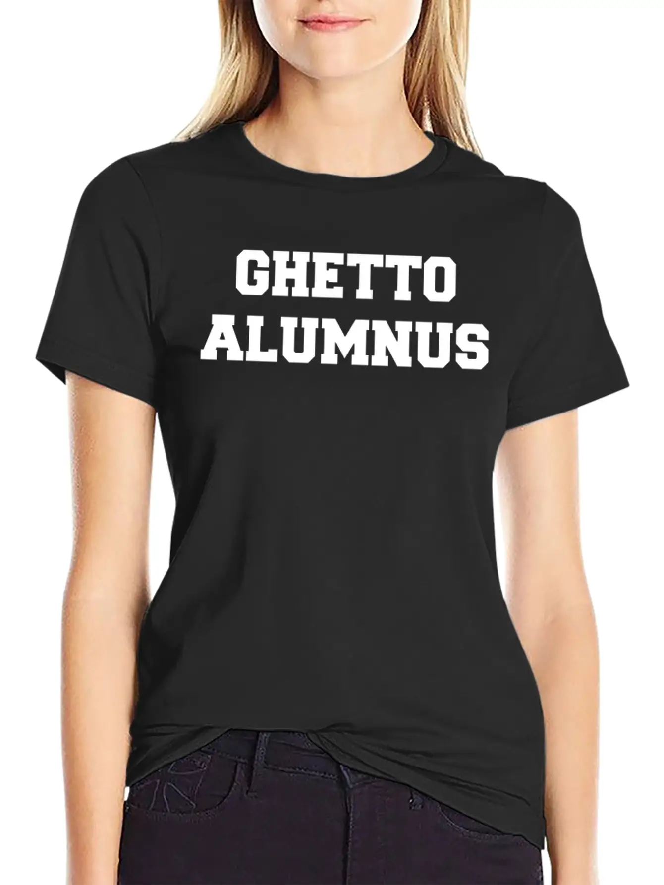 Ghetto Alumnus Commemorative Unisex Short Sleeve Soft Cotton T-Shirt – Casual Everyday Wear