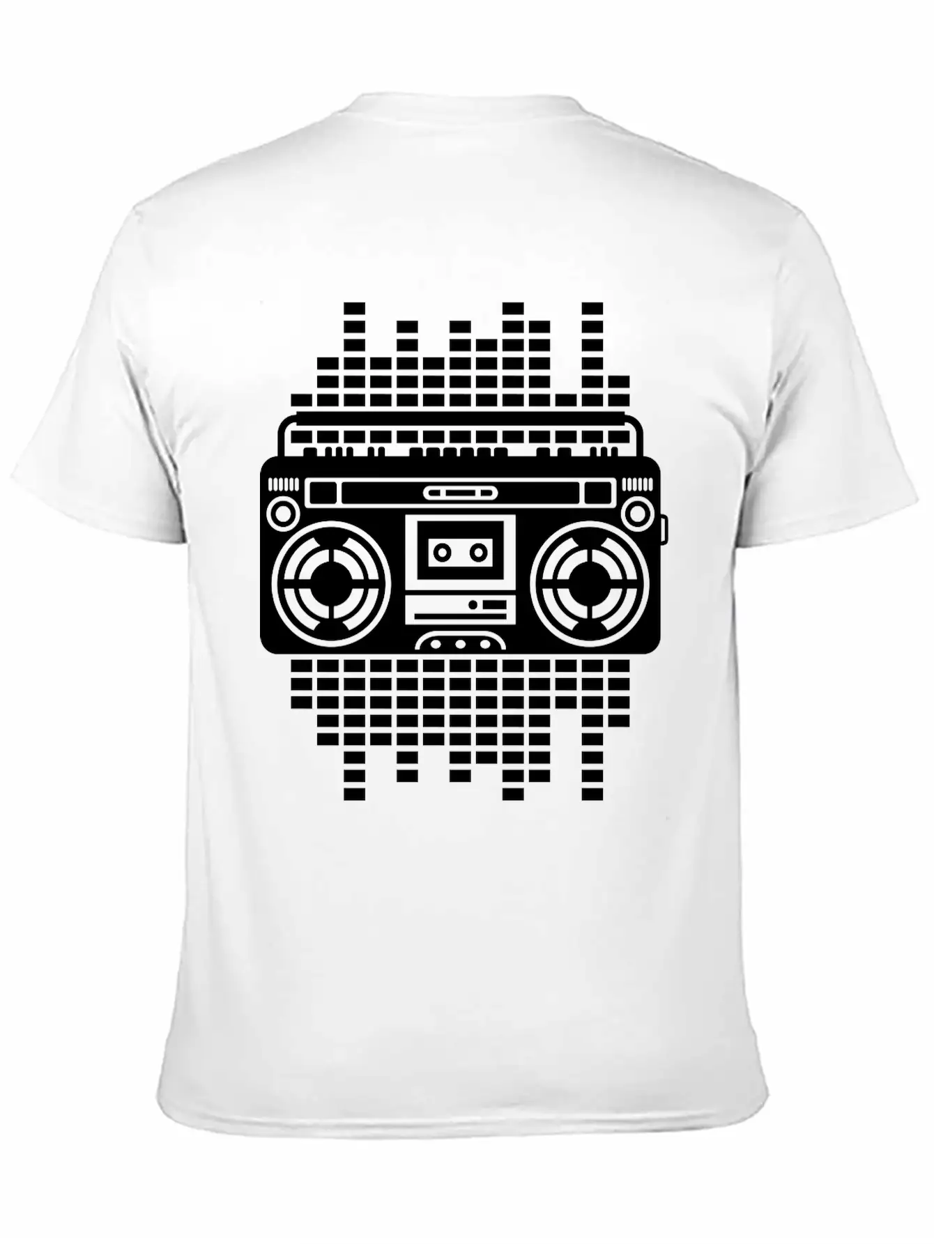 Ghettoblaster Regulator Boombox Music Player Retro Breathable Graphic T-Shirt – Perfect For Casual Days