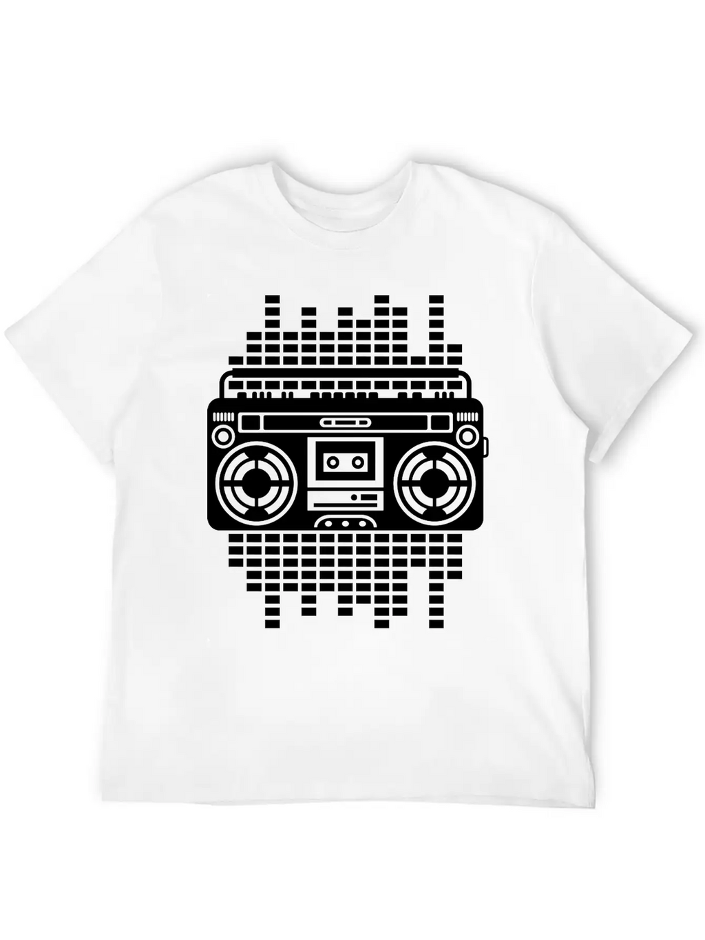 Ghettoblaster Regulator Boombox Music Player Retro Breathable Graphic T-Shirt – Perfect For Casual Days
