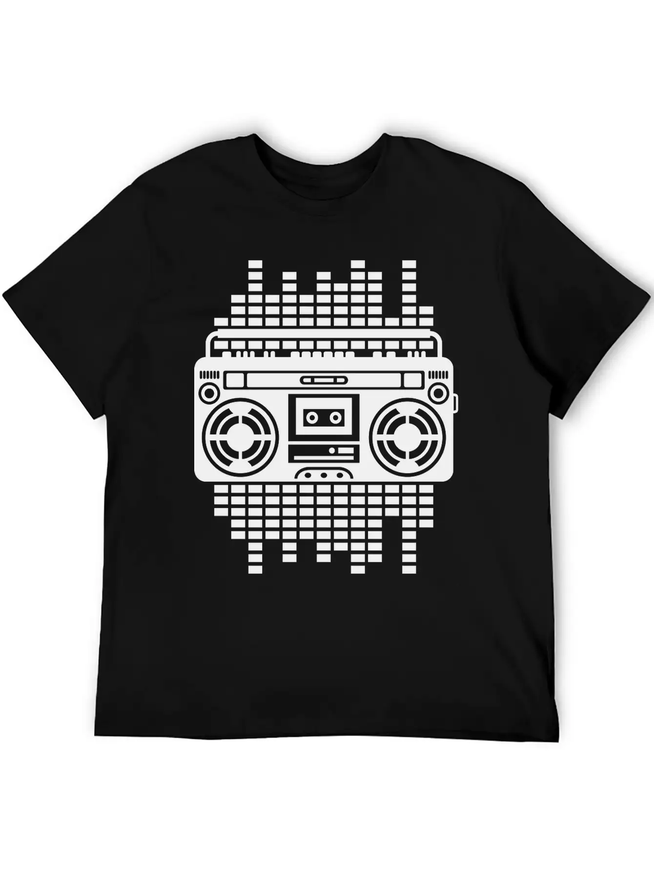 Ghettoblaster Regulator Boombox Music Player Retro Breathable Graphic T-Shirt – Perfect For Casual Days