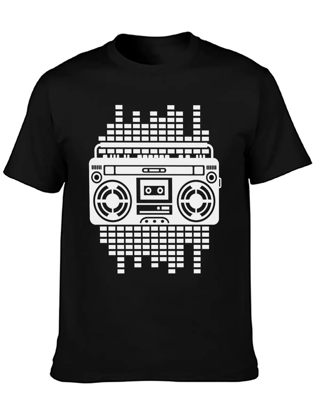 Ghettoblaster Regulator Boombox Music Player Retro Breathable Graphic T-Shirt – Perfect For Casual Days