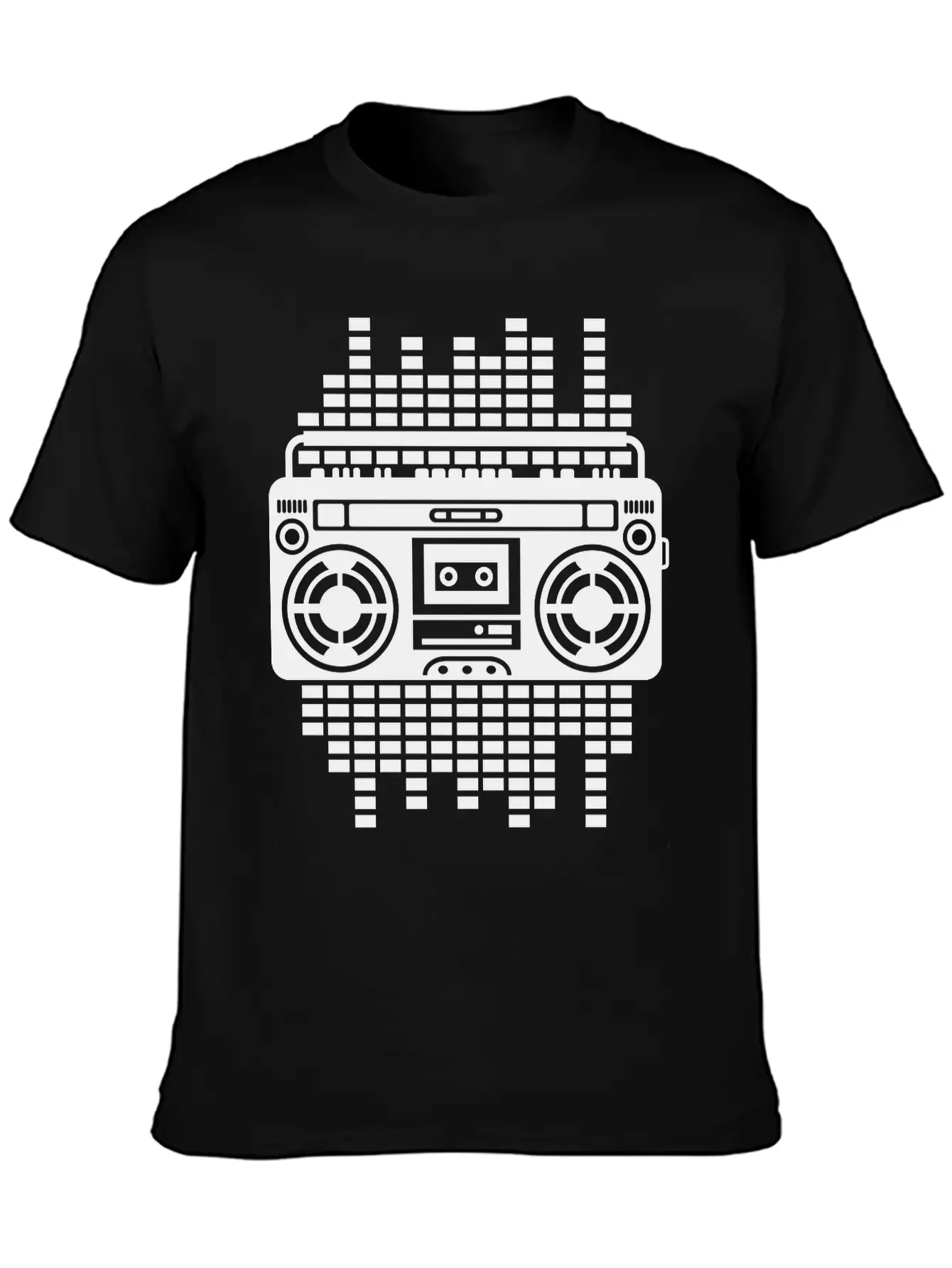 Ghettoblaster Regulator Boombox Music Player Retro Breathable Graphic T-Shirt – Perfect For Casual Days