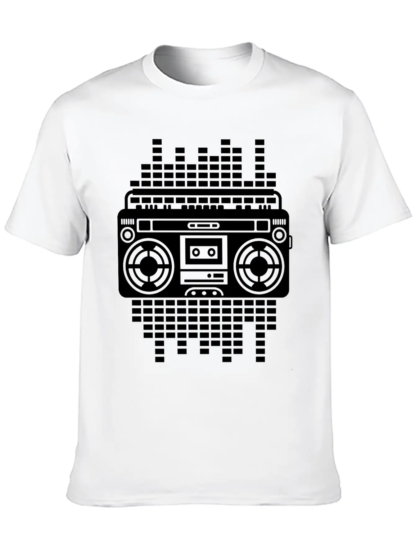 Ghettoblaster Regulator Boombox Music Player Retro Breathable Graphic T-Shirt – Perfect For Casual Days