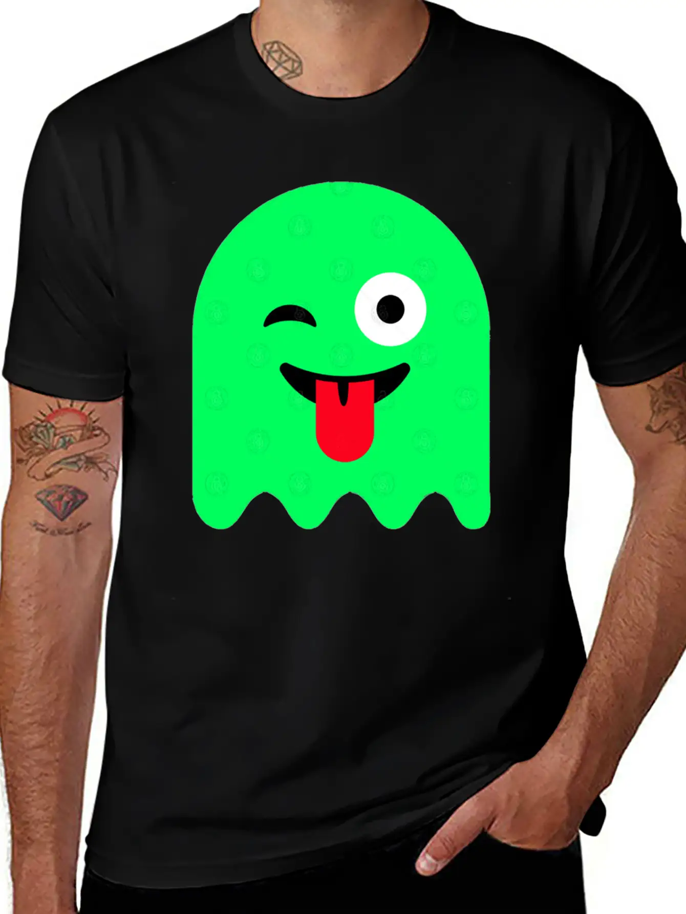 Ghost Green Glow Breathable Soft Cotton T-Shirt – Timeless Casual Look